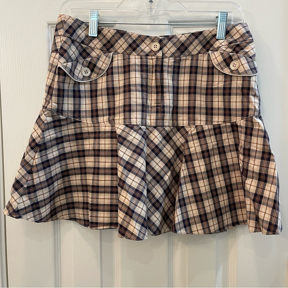Kinloch‎ Anderson Lined Plaid Scottish Skirt Pockets
